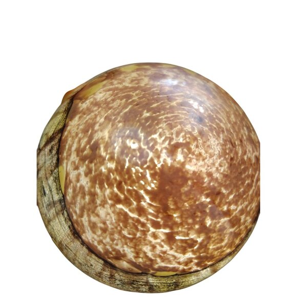Iridescent Glass Mushroom Night Light, USB Cord, Brown Gold, Swirl, Whimsical - Picture 6 of 10